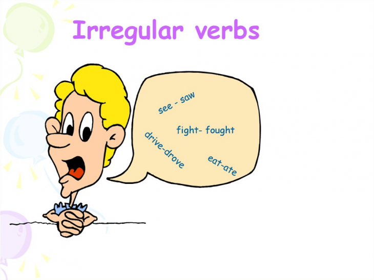 verbi irregolari inglese